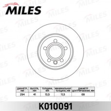 K010091 MILES Гальмівний диск
