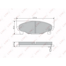 BD-2402 LYNXauto Комплект гальмівних колодок дисковий гальм