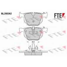 BL2003A2 FTE Комплект гальмівних колодок дисковий гальм