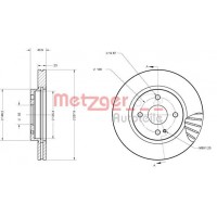 6110266 METZGER Гальмівний диск