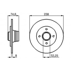 0 986 478 866 BOSCH Гальмівний диск