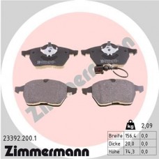 23392.200.1 ZIMMERMANN Комплект гальмівних колодок дисковий гальм