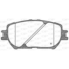 BPA0884.00 OPEN PARTS КомплеК т гальмівних колодок, дискове гальмо