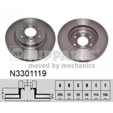 N3301119 NIPPARTS Гальмівний диск
