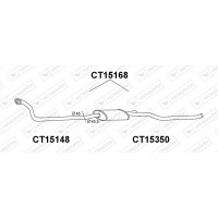 CT15350 VENEPORTE Предглушник вихлопних газів
