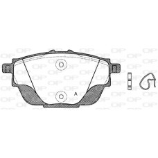BPA1557.00 OPEN PARTS Комплект гальмівних колодок дисковий гальм