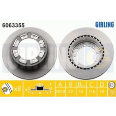 6063355 GIRLING Гальмівний диск
