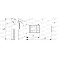 CVJ5440.10 OPEN PARTS Шарнирный комплект, Привідний вал