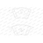 WBP23912A WAGNER Комплект гальмівних колодок дисковий гальм