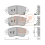 704-17193P IAP QUALITY PARTS Комплект гальмівних колодок дисковий гальм