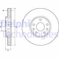 BG4815C DELPHI Гальмівний диск