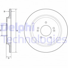 BG4932C DELPHI Гальмівний диск