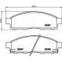 P 56 102 BREMBO Комплект гальмівних колодок дисковий гальм