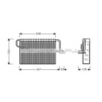 MSV455 AVA QUALITY COOLING Випарник кондиціонера