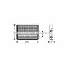 FT6325 AVA QUALITY COOLING Теплообмінник обігрів салону