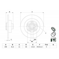 0 986 479 F24 BOSCH Гальмівний диск