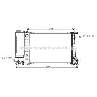 BW2090 AVA QUALITY COOLING Радіатор охолодження двигуна