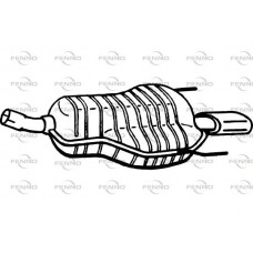 P4592 FENNO Глушник вихлопних газів кінцевий