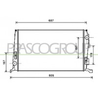 DA820R001 PRASCO Радіатор охолодження двигуна