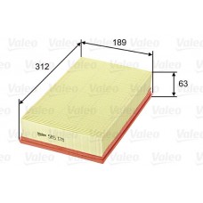 585178 VALEO Повітряний фільтр