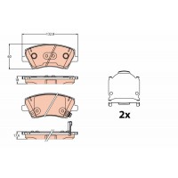 GDB2203 TRW Комплект гальмівних колодок дисковий гальм
