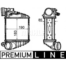 CI 299 000P MAHLE Интеркулер