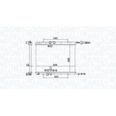 350213193400 MAGNETI MARELLI Радіатор охолодження двигуна