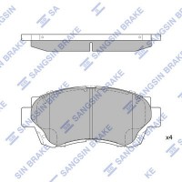 SP1138 Hi-Q Комплект гальмівних колодок дисковий гальм