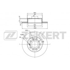 BS-5042 ZEKKERT Гальмівний диск