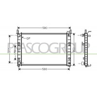 FD340R001 PRASCO Радіатор охолодження двигуна
