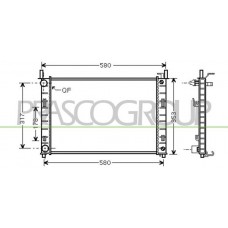 FD340R001 PRASCO Радіатор охолодження двигуна