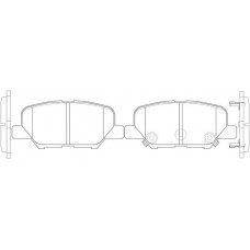 FP5151 FIT Комплект гальмівних колодок дисковий гальм
