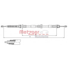 11.5510 METZGER Тросик, cтояночный тормоз