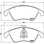 PA-0513AF JAPANPARTS Комплект гальмівних колодок дисковий гальм