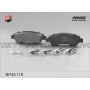 BP45119 FENOX Комплект гальмівних колодок дисковий гальм