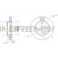 CD6393V BREMSI Гальмівний диск