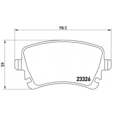 FK20132 KAISHIN Комплект гальмівних колодок дисковий гальм