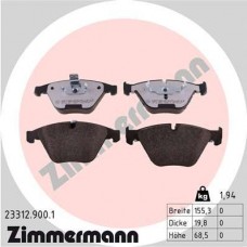 23312.900.1 ZIMMERMANN КомплеК т гальмівних колодок, дискове гальмо