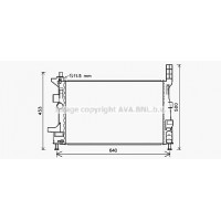 FD2578 AVA QUALITY COOLING Радіатор охолодження двигуна