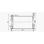 FD2578 AVA QUALITY COOLING Радіатор охолодження двигуна