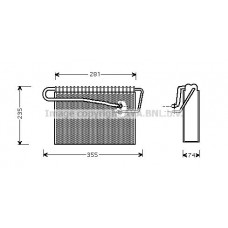 OLV167 AVA QUALITY COOLING Випарник кондиціонера