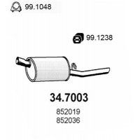 34.7003 ASSO Глушник вихлопних газів кінцевий