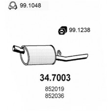 34.7003 ASSO Глушник вихлопних газів кінцевий