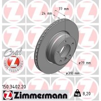 150.3402.20 ZIMMERMANN Гальмівний диск