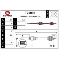 T29096 EAI Привідний вал