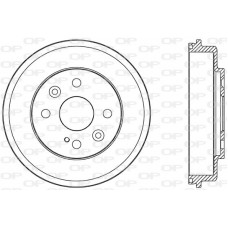 BAD9085.10 OPEN PARTS Гальмівний барабан