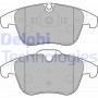 LP2165 DELPHI DELPHI CITROEN Гальмівні колодки передн C5 III 08-,Peugeot 407 04-,508 10-