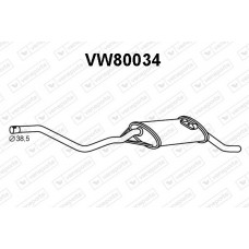 VW80034 VENEPORTE Глушник вихлопних газів кінцевий