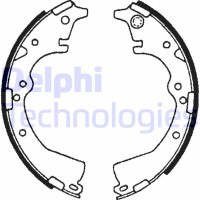 LS1639 DELPHI Комплект гальмівних колодок