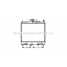 DNA2248 AVA QUALITY COOLING Радіатор охолодження двигуна